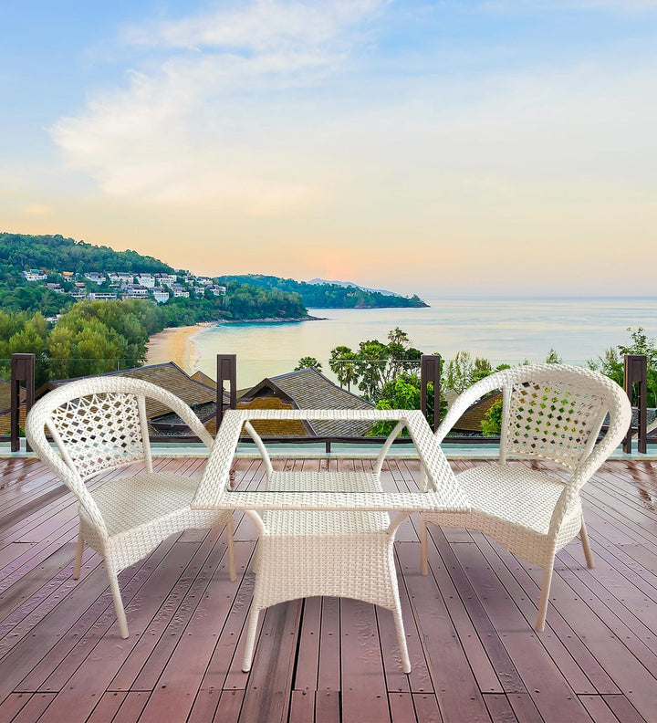 Romy Outdoor Patio Seating Set 2 Chairs and 1 Table Set