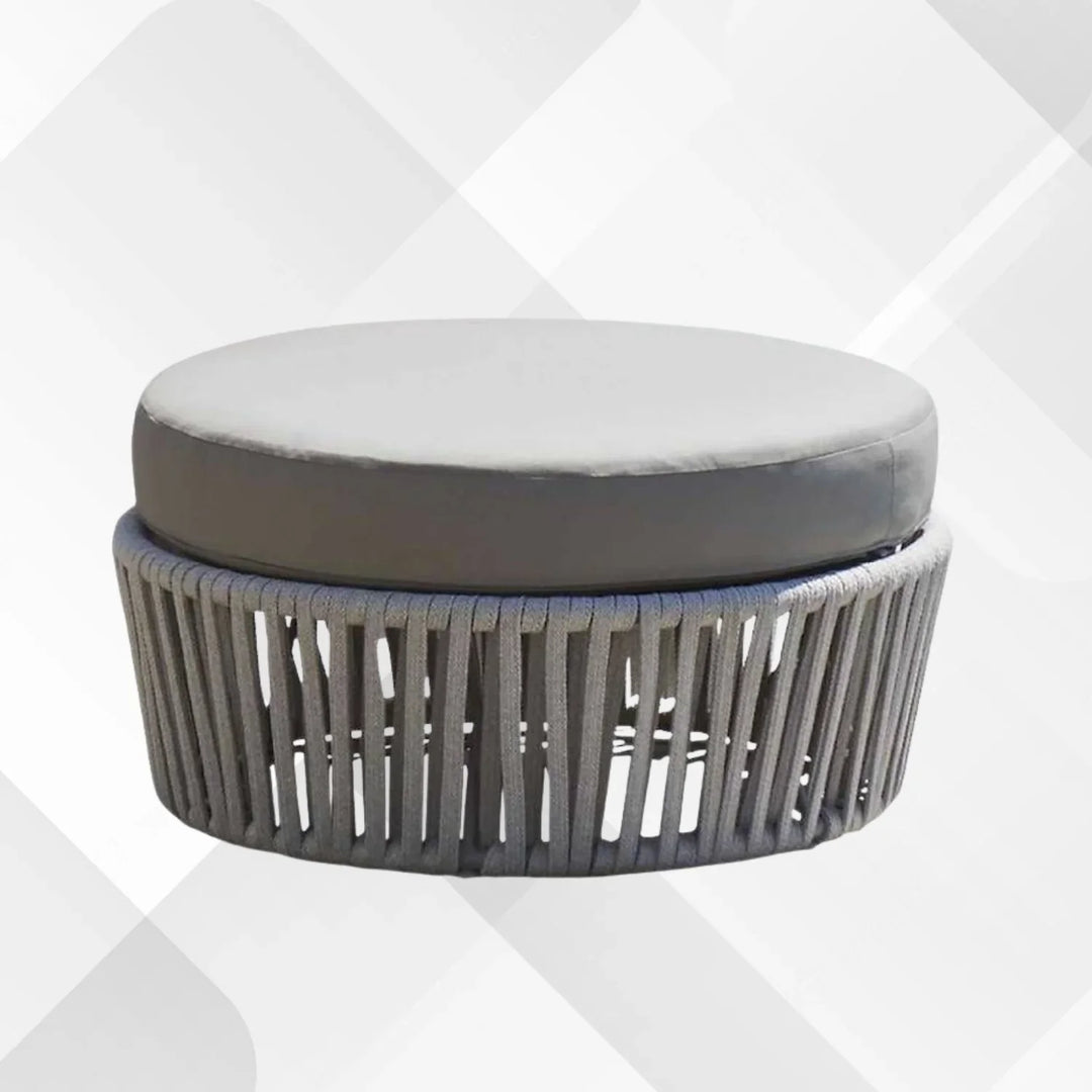 Hritika Round Outdoor Rope Footstool