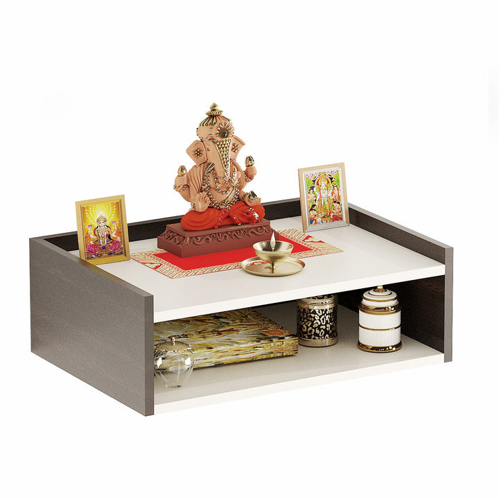 Diya Wall Mounted Small Home Temple | Puja Shelves for Home
