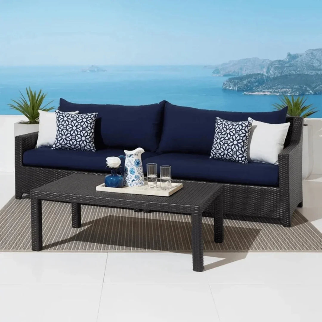 Jaya Outdoor All-Weather Rattan Wicker Three Seater Sofa