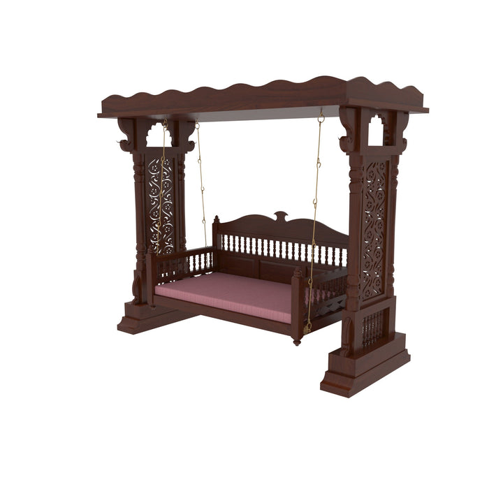 Diksha Vintage Denver Dark Finished Wooden Handmade Swing