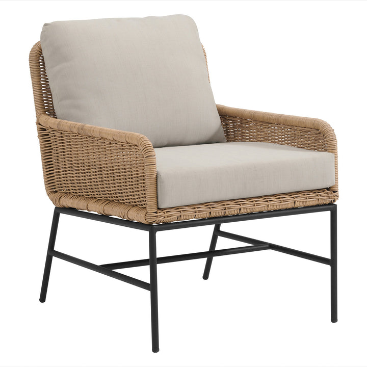 Eloise Outdoor Garden Balcony Sofa Set 2 Seater, 2 Single seater and 1 Center Table Set (Tan)