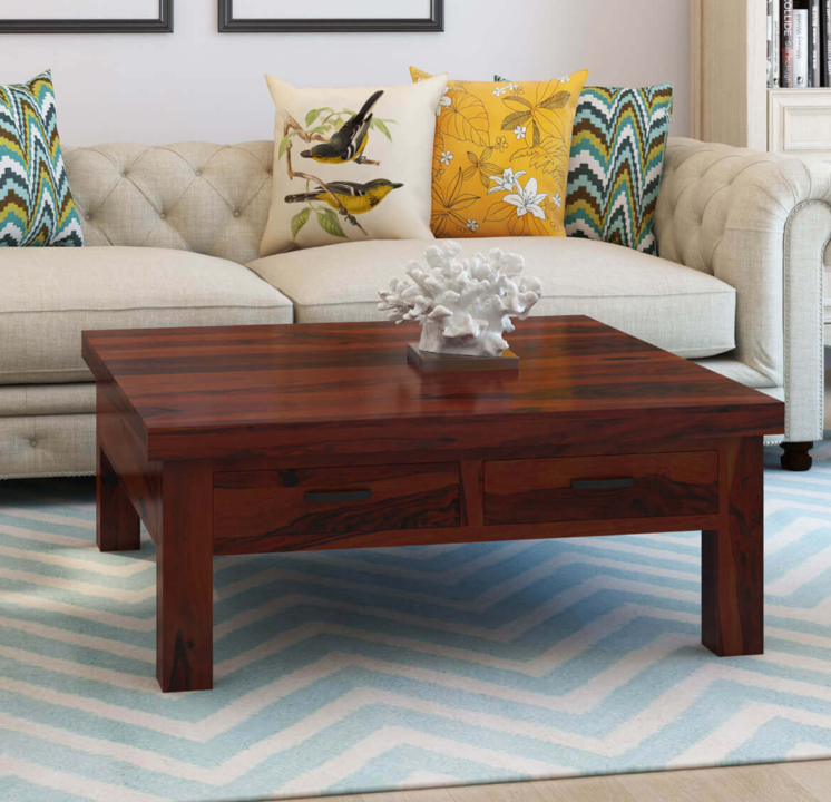Amrita Sheesham Solid Wood Square Coffee Table