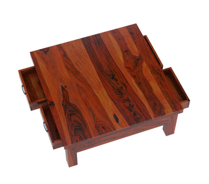 Amrita Sheesham Solid Wood Square Coffee Table