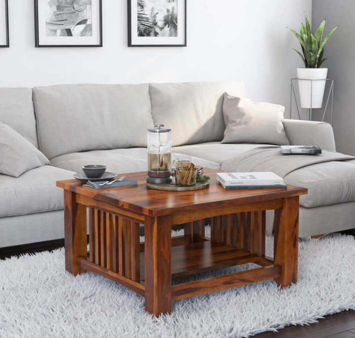 Disha Solid Wood Coffee Table For Living Room