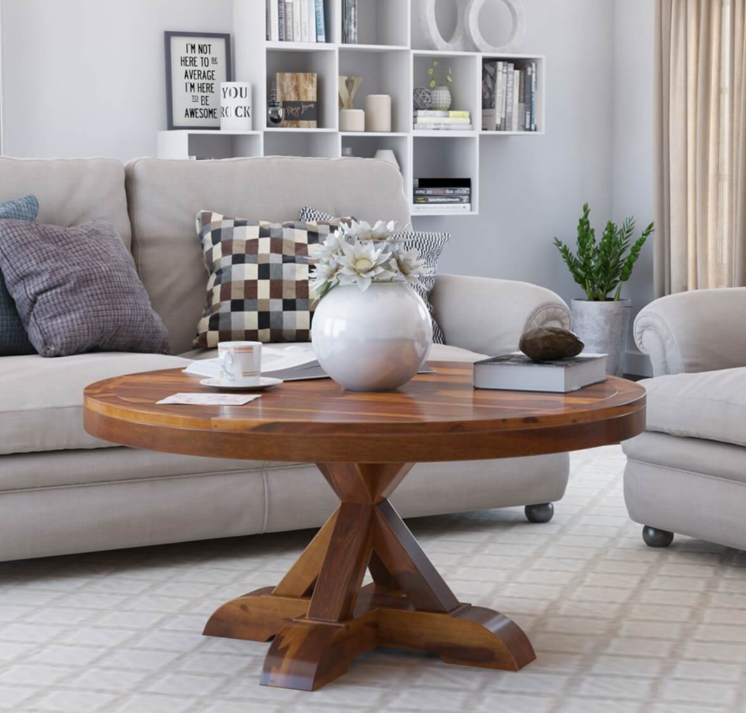 Hema Solid Wood Coffee Table For Living Room