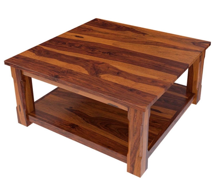 Isha Solid Wood Coffee Table For Living Room