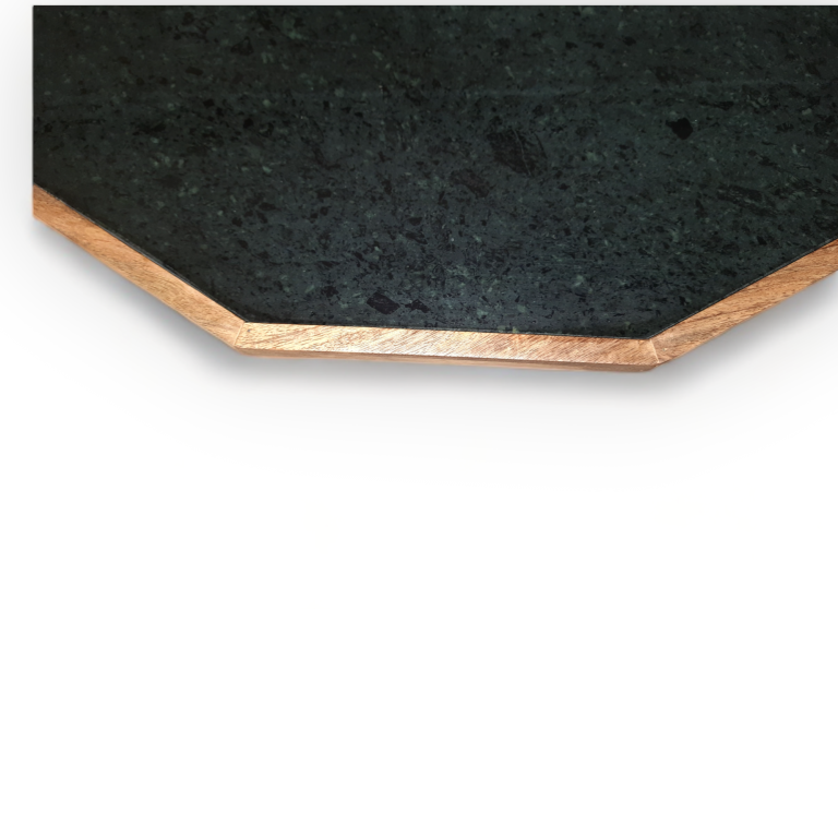 Pranav Green Marble Top Jade Coffee Table – Contemporary Elegance for Your Living Space
