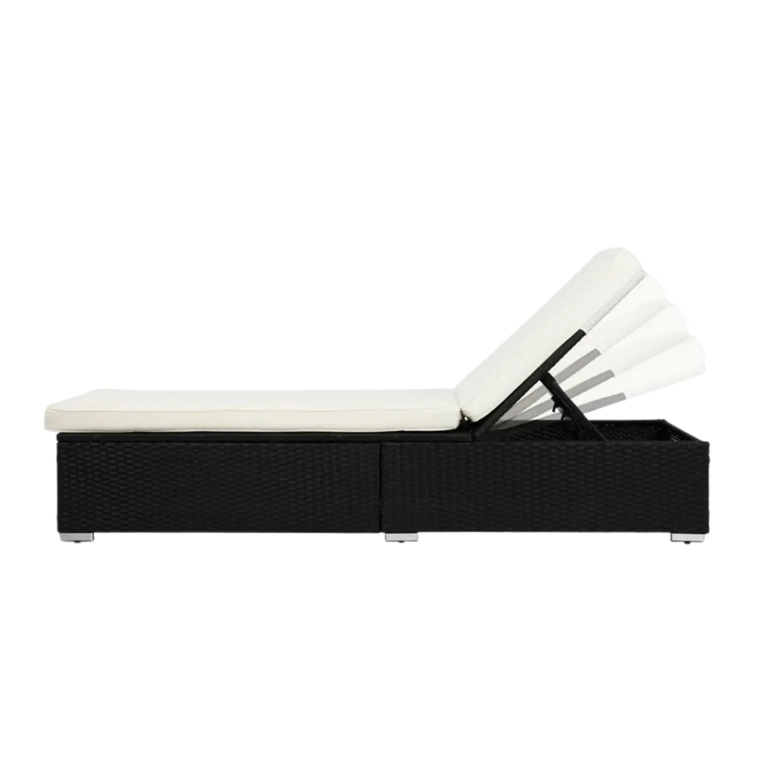 Valkyrie Outdoor Wicker Lounge Chair With Side Table