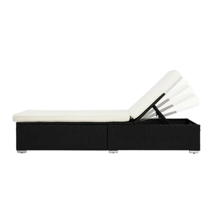 Valkyrie Outdoor Wicker Lounge Chair With Side Table