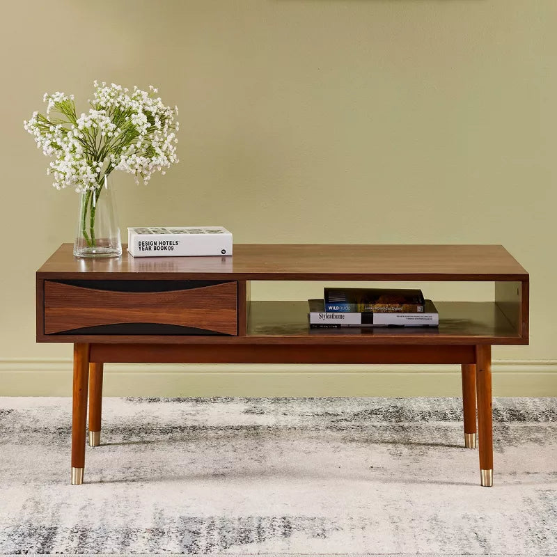 Fedorina Solid Wood Coffee Table for Living Room