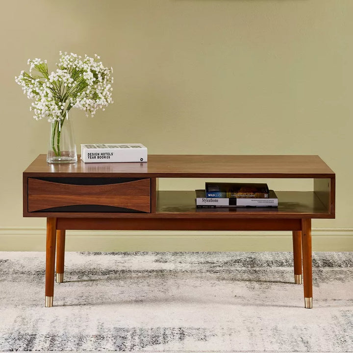 Fedorina Solid Wood Coffee Table for Living Room