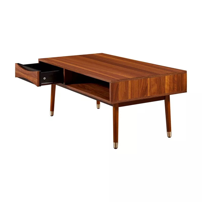 Fedorina Solid Wood Coffee Table for Living Room