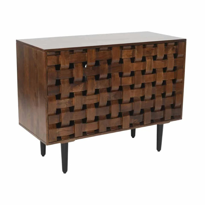 Ángela Woven Wooden 40" Sideboard