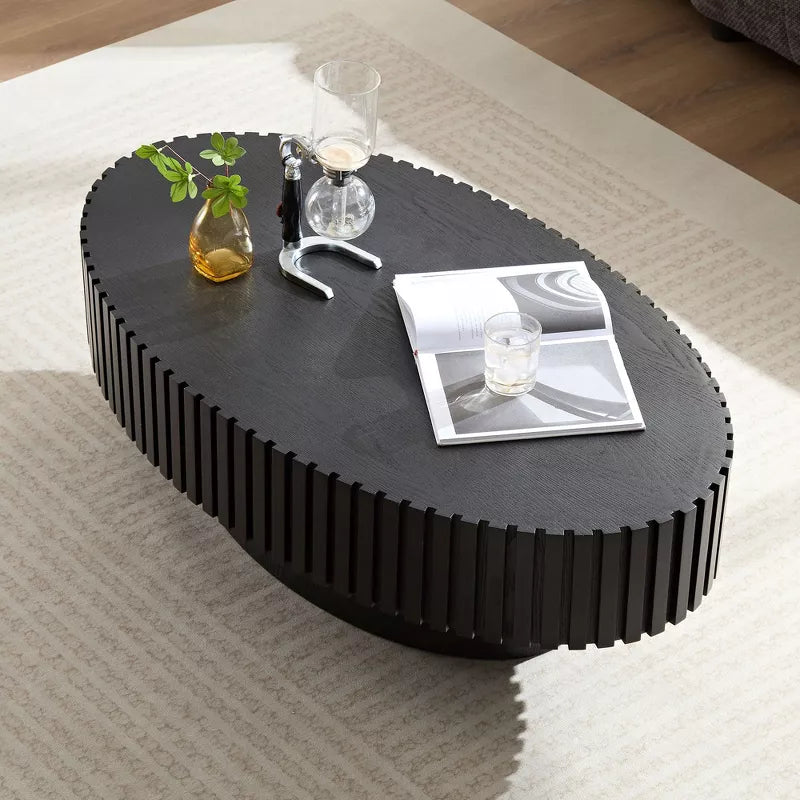 Felitsata Mango Wood Black Colour Coffee Table for Living Room