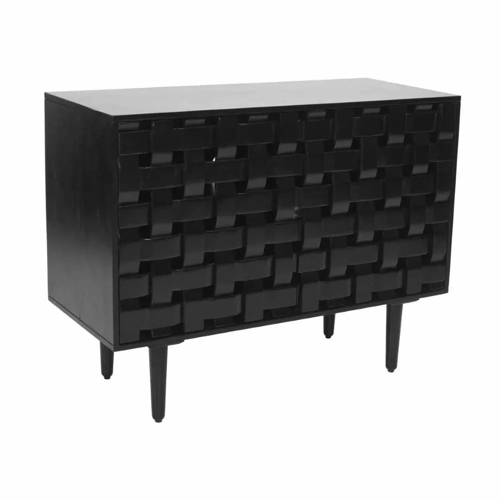 Ángela Woven Wooden 40" Sideboard
