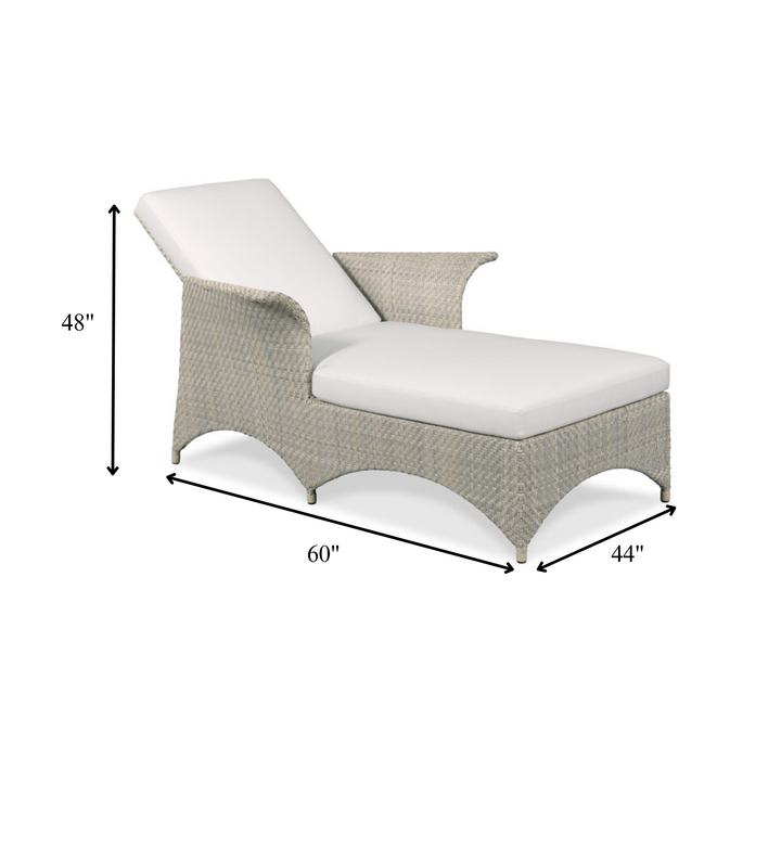 Neri Outdoor Swimming Poolside Lounger (Cream)