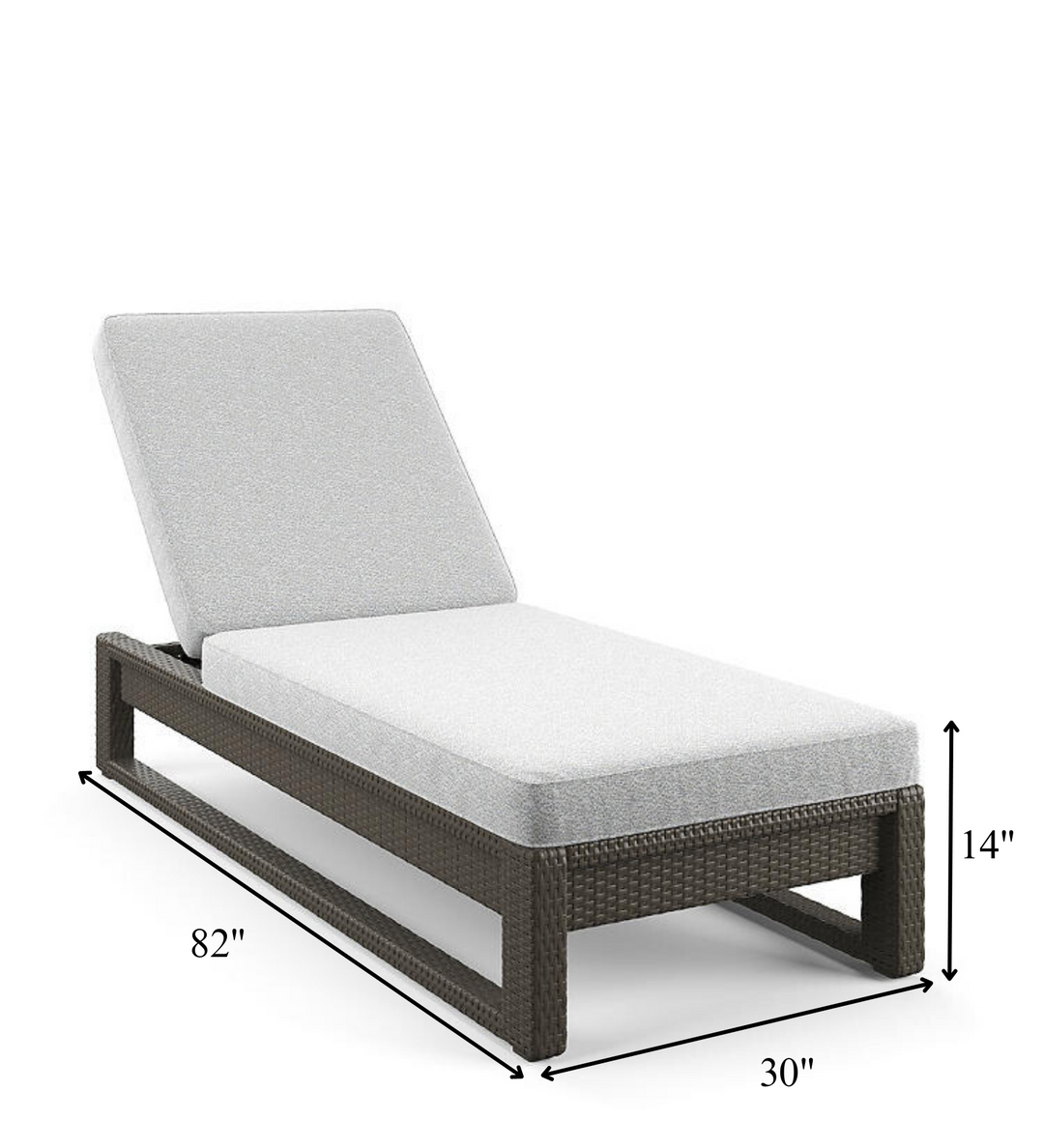 Edris Outdoor Swimming Poolside Lounger (Brown)