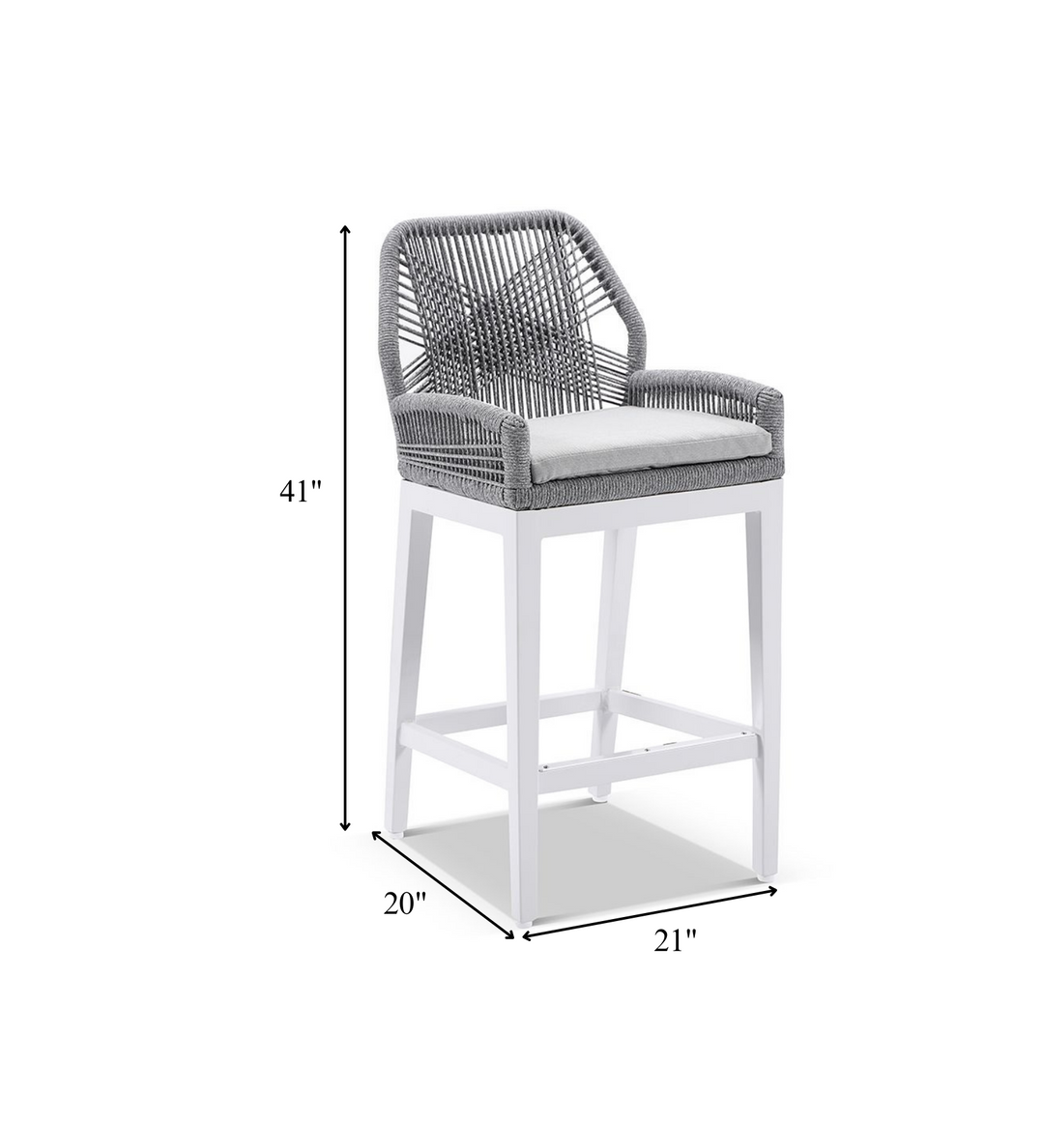 Oscuro Outdoor Patio Bar Sets 4 Chairs and 1 Table  Braided & Rope