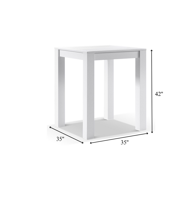 Perla Outdoor Patio Bar Sets 4 Chairs and 1 Table  Braided & Rope