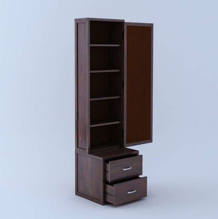 Rosa Solid Sheesham Wood Dressing Table with Cabinet