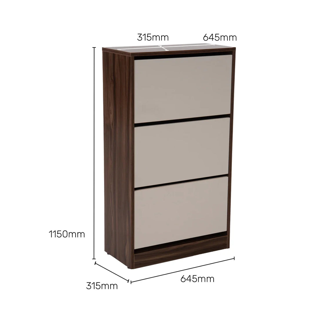 OmkarWood™ Premium Engineered Wood Shoe Cabinet with Pull-Down Racks