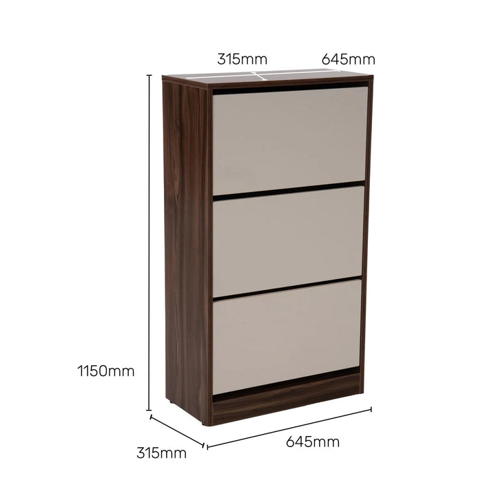 OmkarWood™ Premium Engineered Wood Shoe Cabinet with Pull-Down Racks
