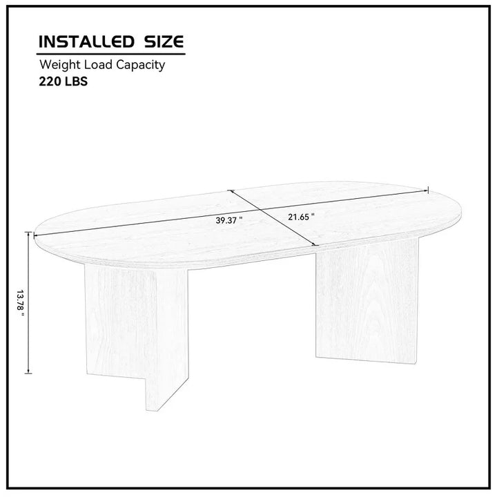 Heliana Mango Wood Coffee Table for Living Room