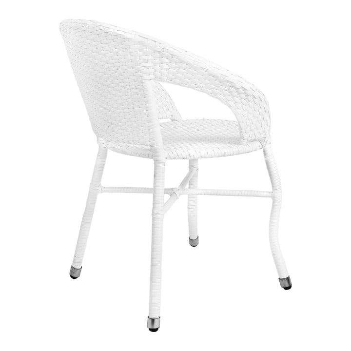 Gaya Outdoor Patio Seating Set 2 Chairs  Set (White)