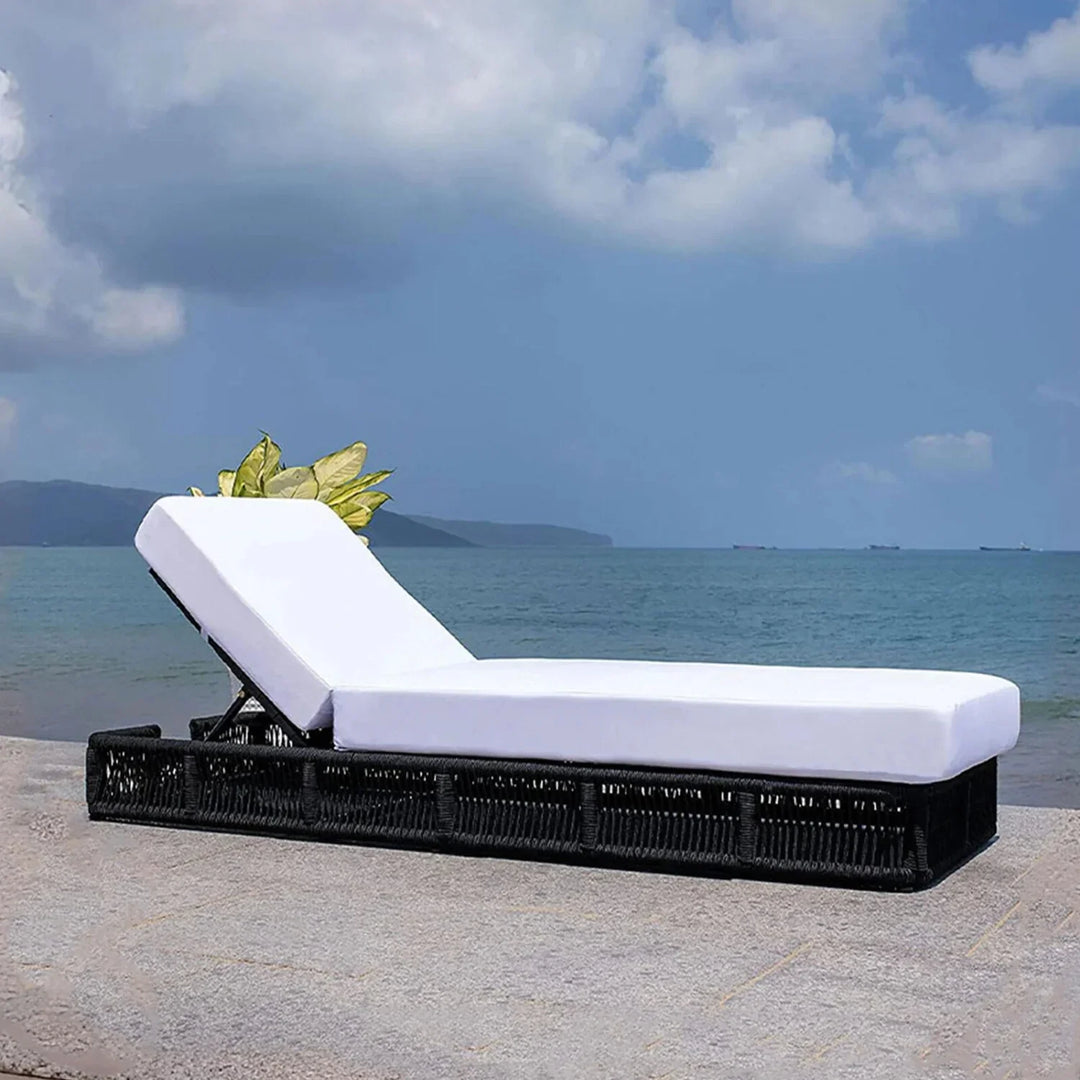 Omaira Outdoor All-Weather Rope Lounger with Cushions