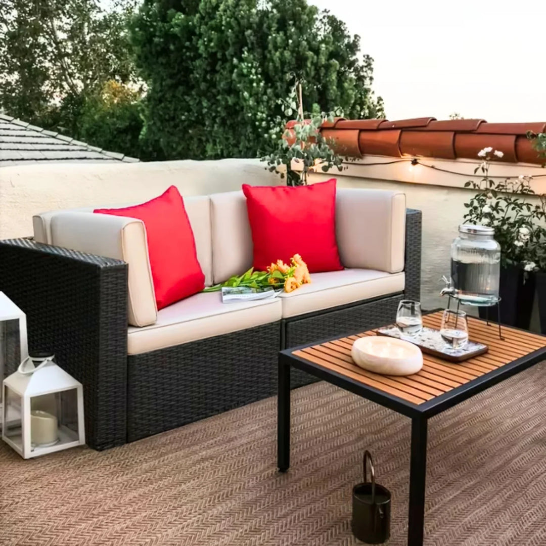 Devika Outdoor All-Weather Rattan Wicker Single Seater Sofa