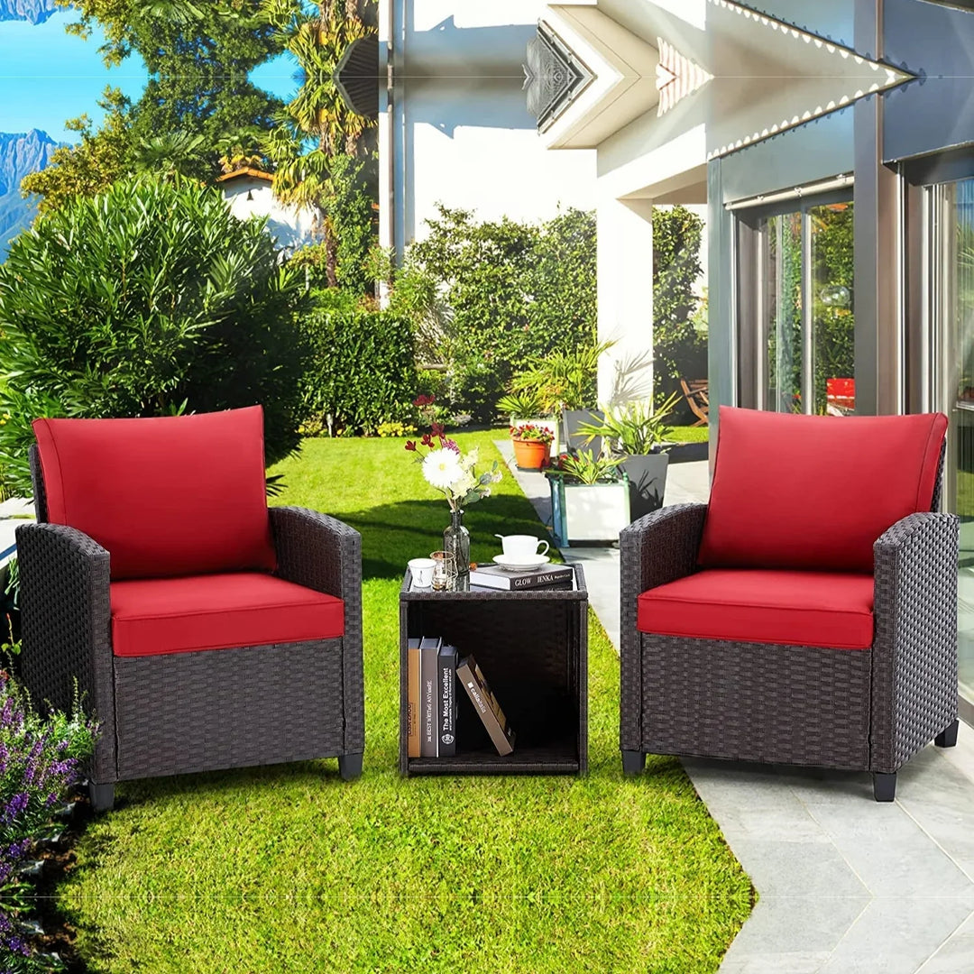Lucía 3-Piece Outdoor Rattan Wicker Patio Set