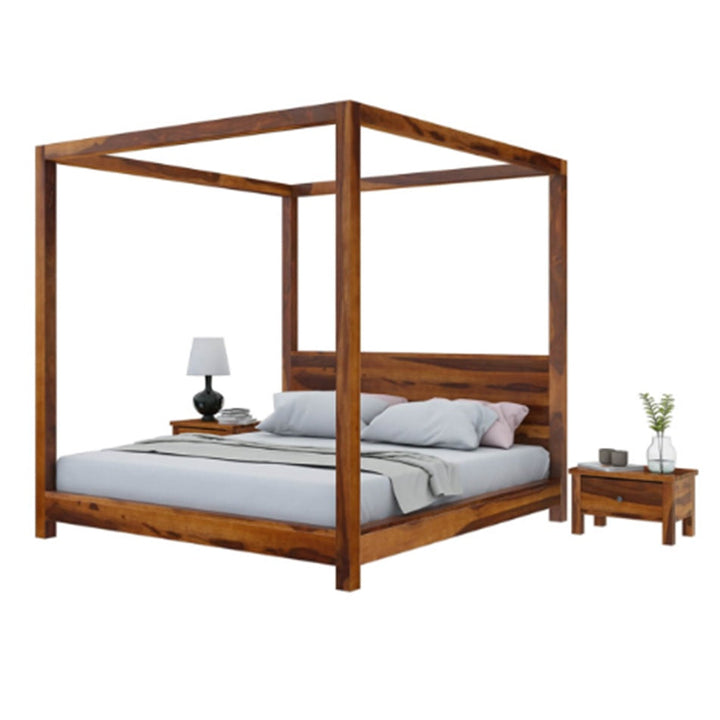 Sara Solid Sheesham Wood Poster Bed