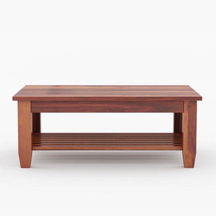 Sangeeta Solid Wood Rectangle Coffee Table For Living Room