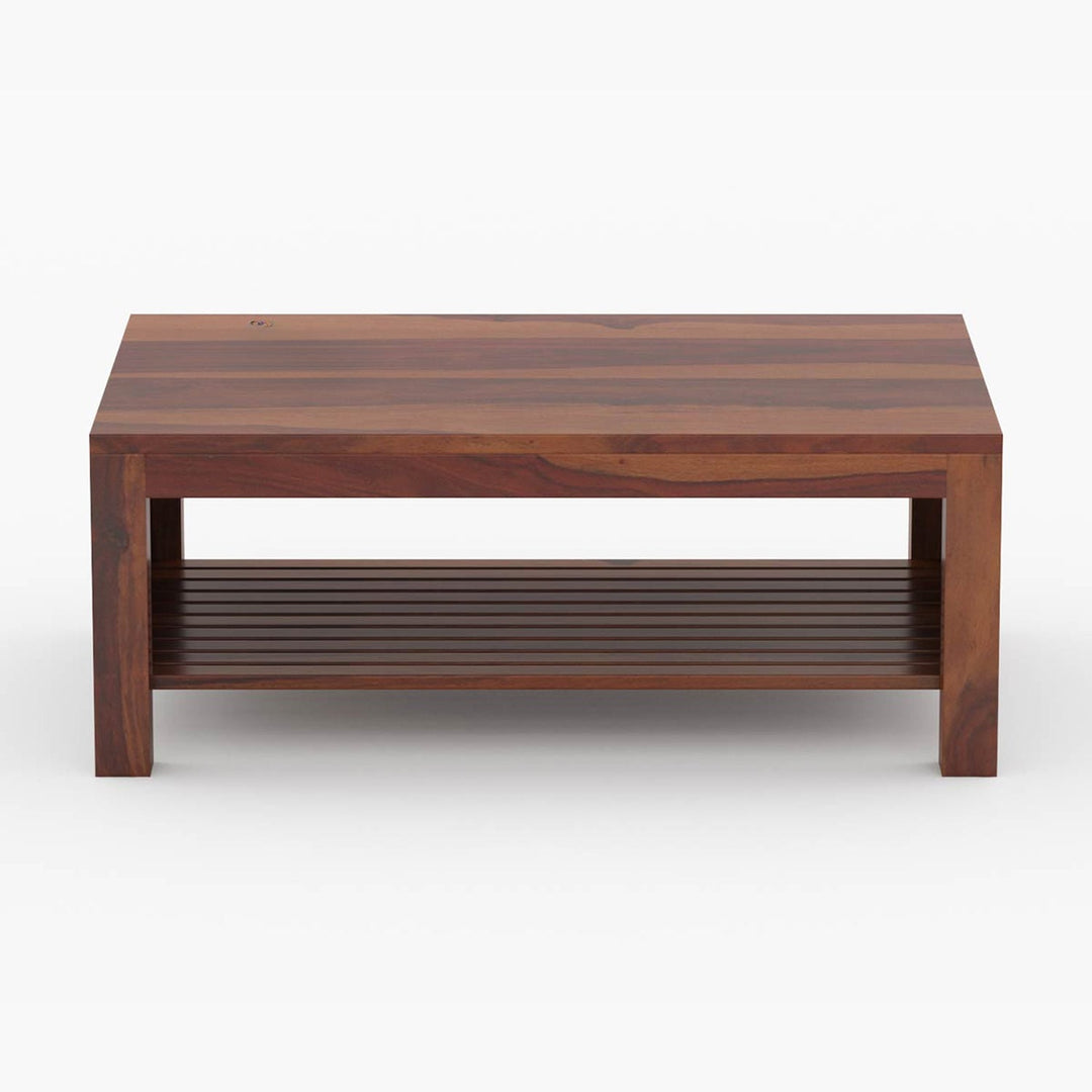 Reshma Solid Wood Rectangle Coffee Table For Living Room