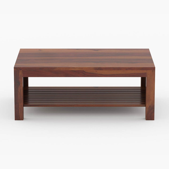 Reshma Solid Wood Rectangle Coffee Table For Living Room