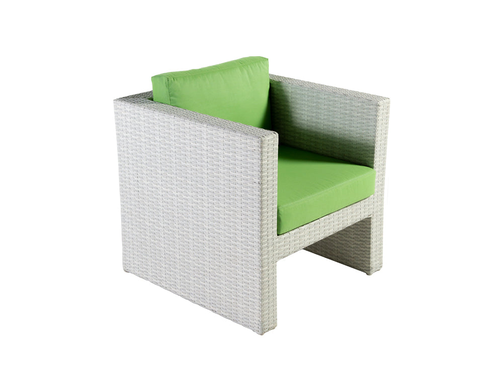 Gucci Outdoor Patio Sofa Set 4 Chairs and 1 Center Table (Off White)