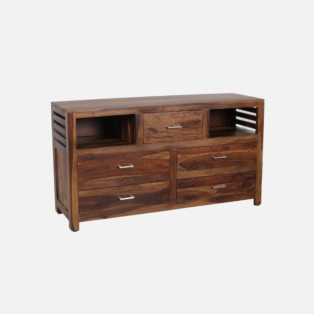 Maribel sheesham wood chest of drawers