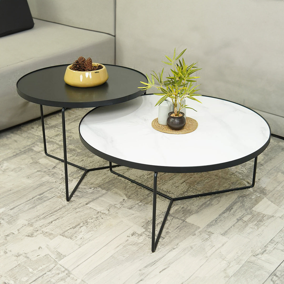 Priya Metal Coffee Table Set Of 2