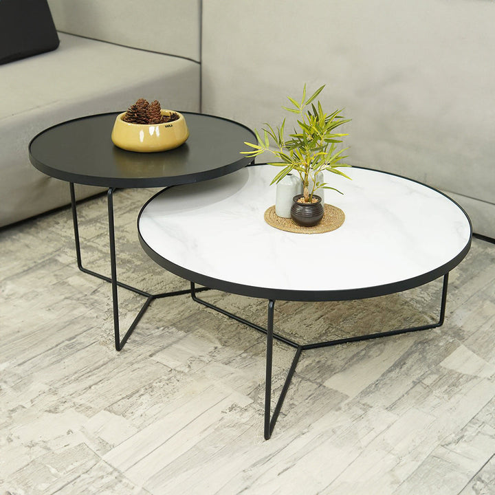 Priya Metal Coffee Table Set Of 2