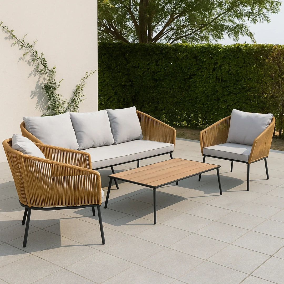 Oriana 5-Seater Outdoor All-Weather Rope Sofa Set