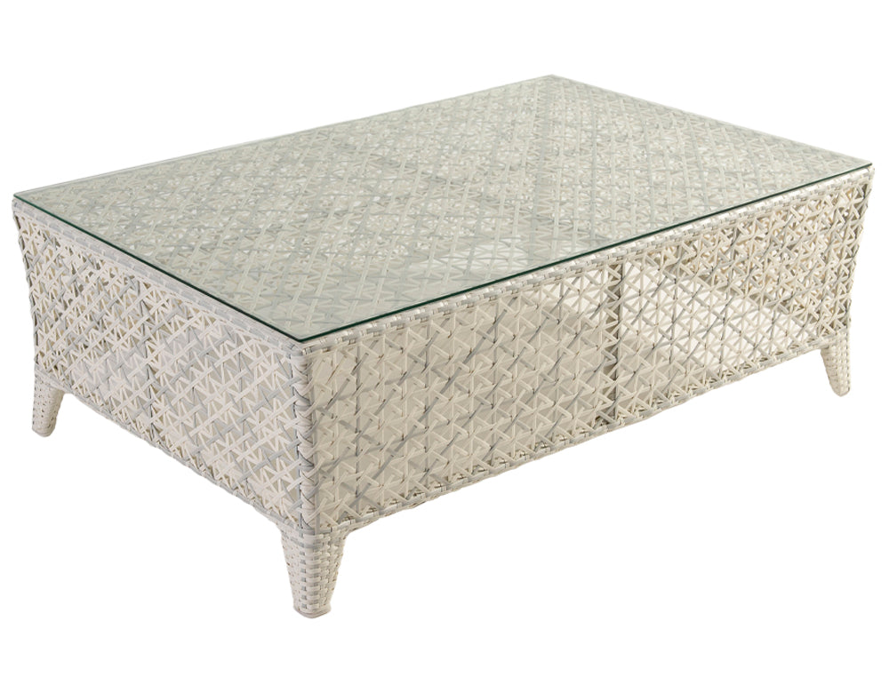 Arcuri Outdoor Sofa Set 2 Seater , 2 Single seater and 1 Center Table (Pearl White)