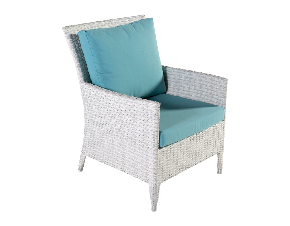 Pio Outdoor Sofa Set  2 Seater , 2 Single seater and 1 Center Table (White)