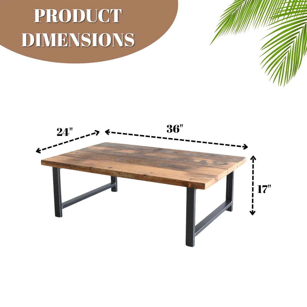 Gargi Wooden Top Coffee Table