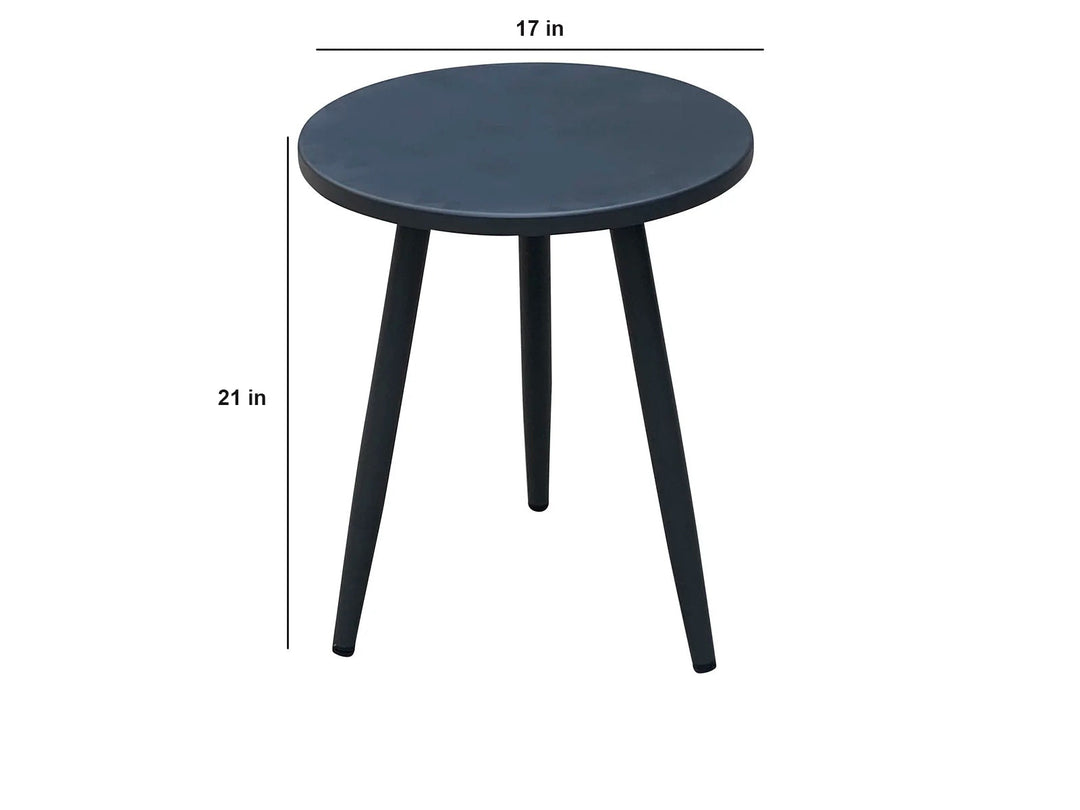 Zingel Outdoor Patio Seating Set 2 Chairs and 1 Table Set (Grey) Braided & Rope