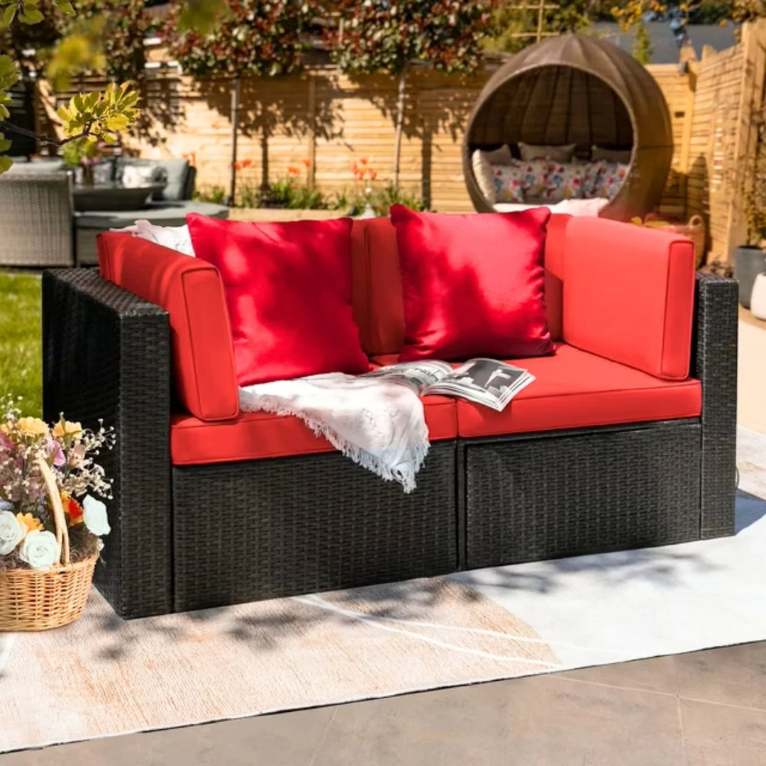 Eshanvi Outdoor All-Weather Rattan Wicker Single Seater Sofa