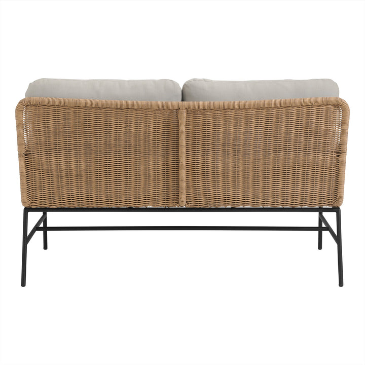 Eloise Outdoor Garden Balcony Sofa Set 2 Seater, 2 Single seater and 1 Center Table Set (Tan)