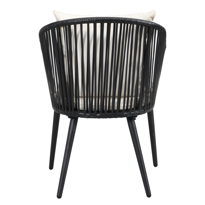 Feeds Outdoor Patio Seating Set 2 Chairs and 1 Table Set (Black)