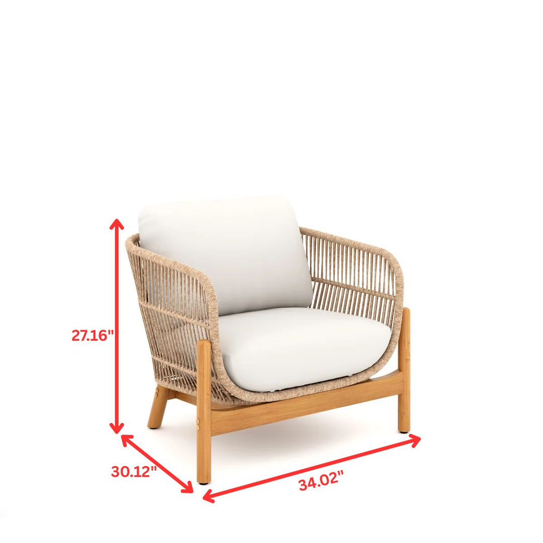 Apolo Outdoor Sofa Set 2 Seater , 2 Single seater , 1 Side table and 1 Center Table (Beige)