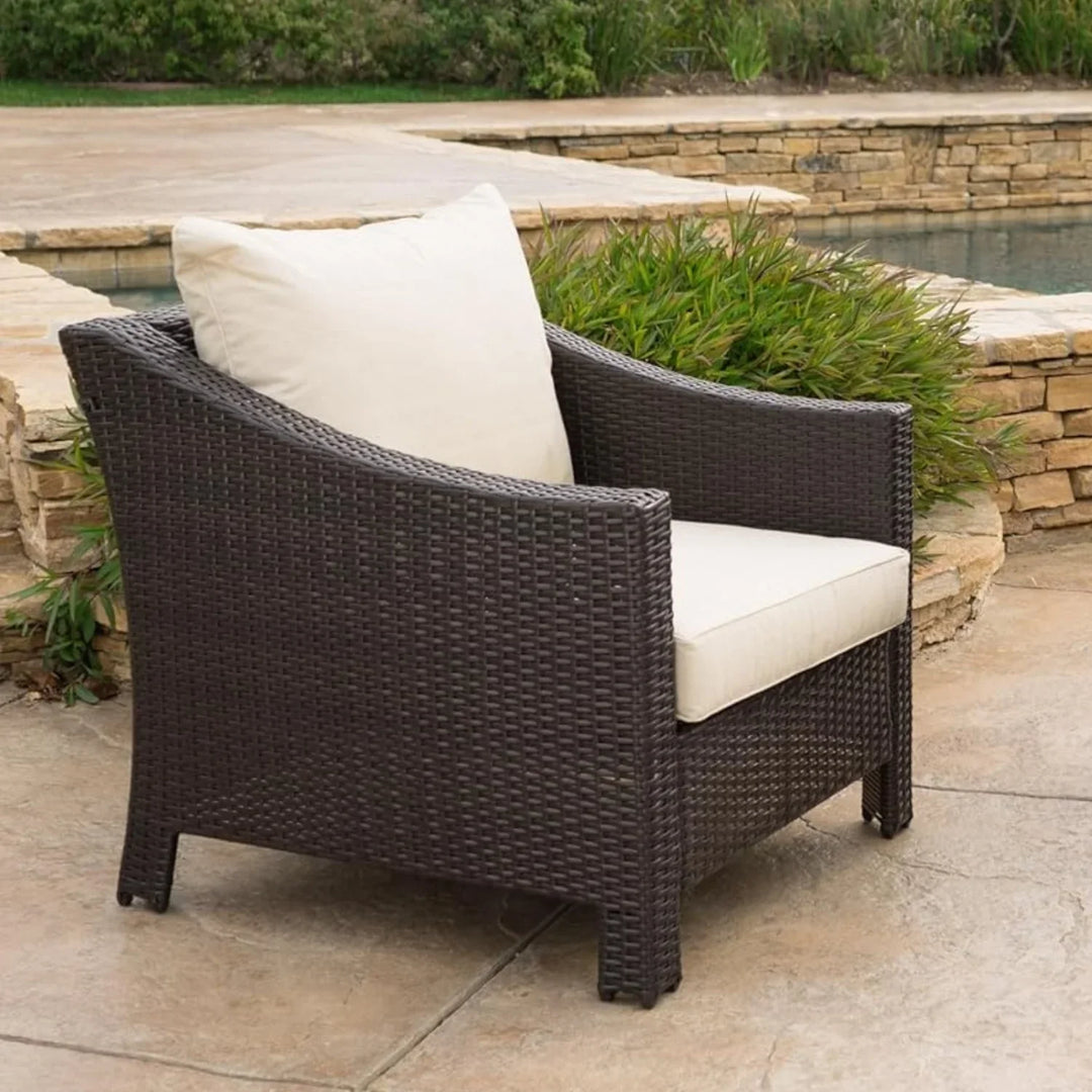 Ai Diya 1-Piece Outdoor Wicker Single Seater Sofa